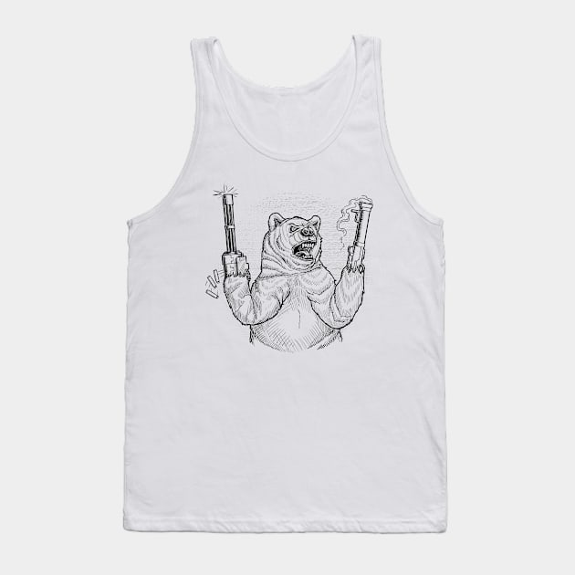 Bear Arms Tank Top by ANTICLOTHESdotCOM